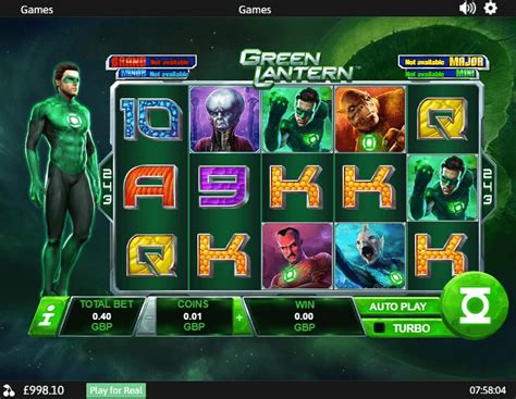 Green Lantern Slot Machine .